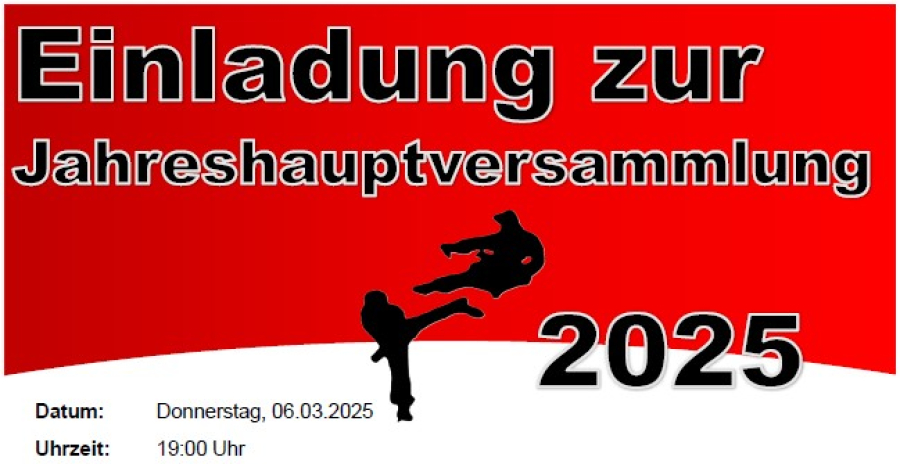 Einladung Jahreshauptversammlung 2025